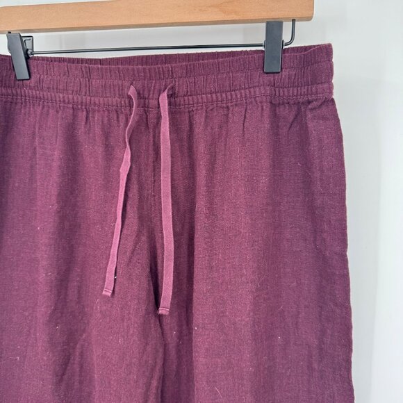 Ugg woman’s size large pants lounge wear PJs burgundy - Picture 2 of 6